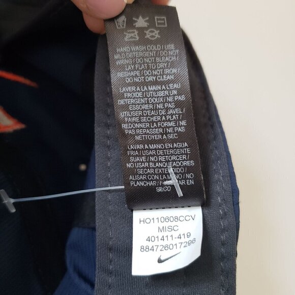 NIKE Golf UVA Cavaliers Unisex Adjustable Back Strap Navy Blue Baseball Cap - Picture 6 of 14